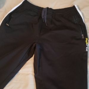 Polo Sports Black Track Pants Sweatpants Size XL